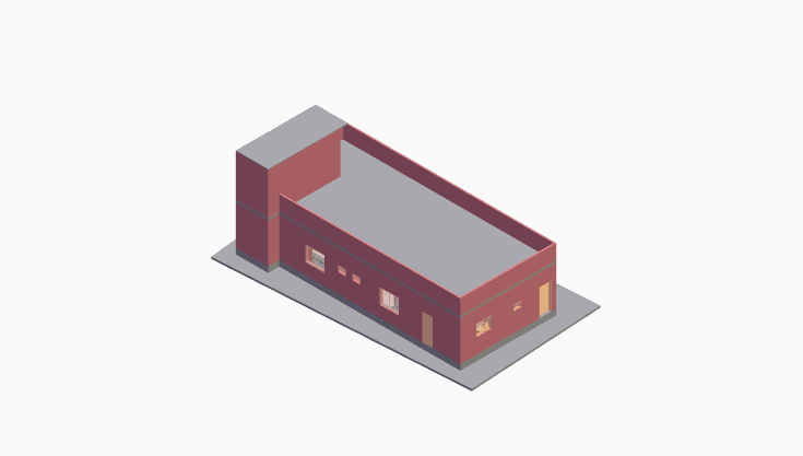 40x60 | West Facing 3D model rendering