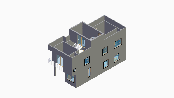 20x40 | West Facing 3D model rendering