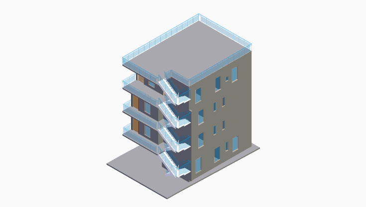 30x40 | North Facing 3D model rendering