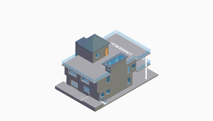 40x60 | North Facing 3D model rendering