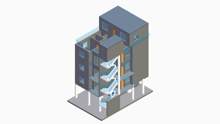 30x40 | North Facing 3D model rendering