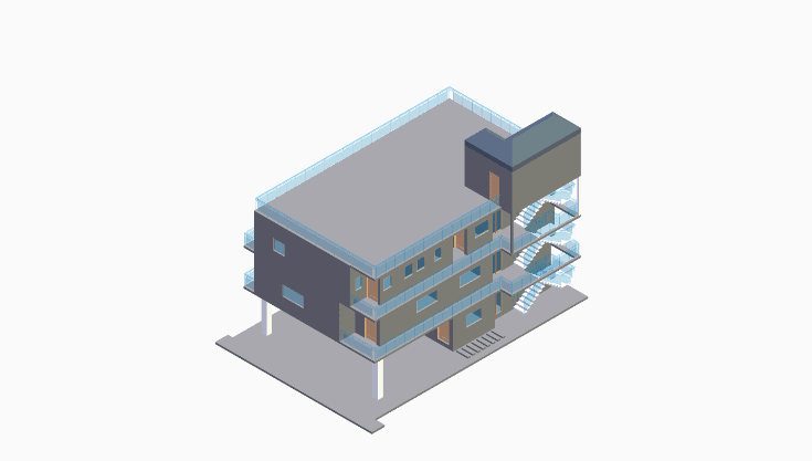 40x60 | East Facing 3D model rendering