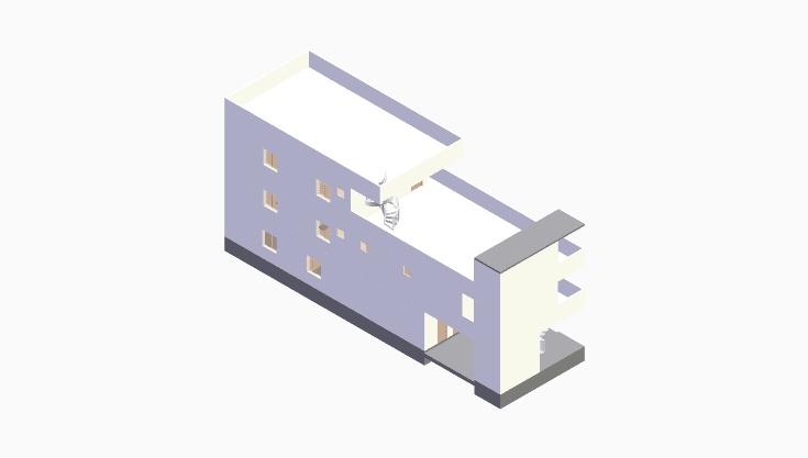 30x80 | West Facing 3D model rendering
