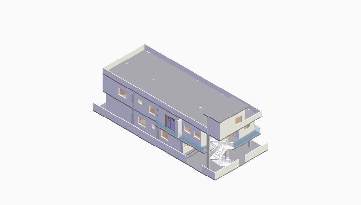 30x80 | West, South Facing 3D model rendering