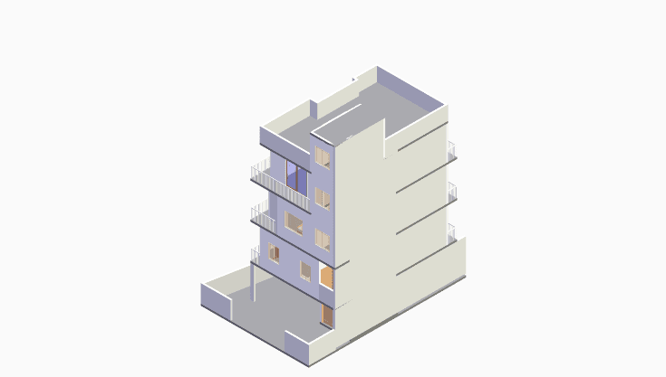 20x40 | West Facing 3D model rendering