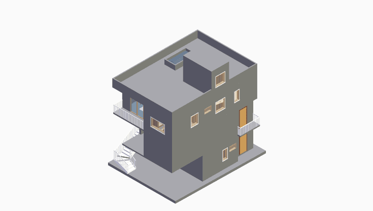 30x40 | West Facing 3D model rendering