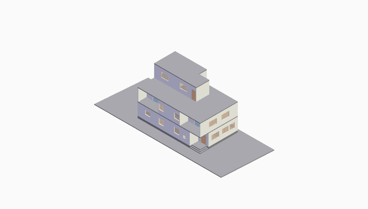 30x80 | East Facing 3D model rendering