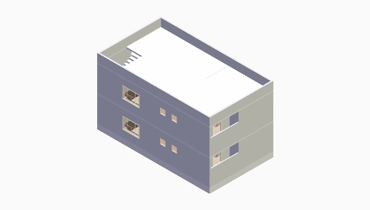 30x50 | West Facing 3D model rendering
