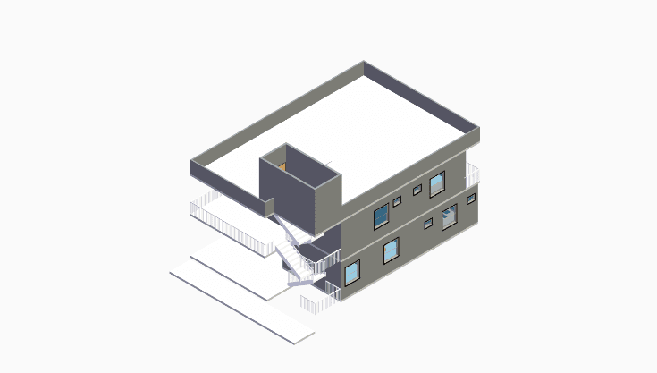 30x50 | West Facing 3D model rendering