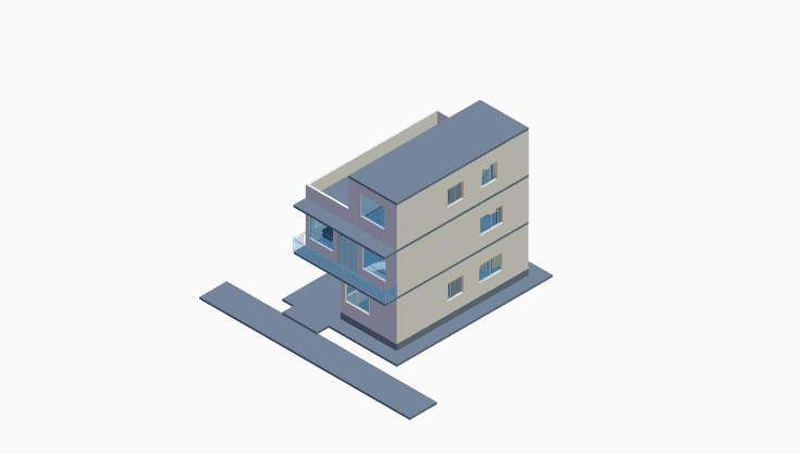 20x30 | South Facing 3D model rendering