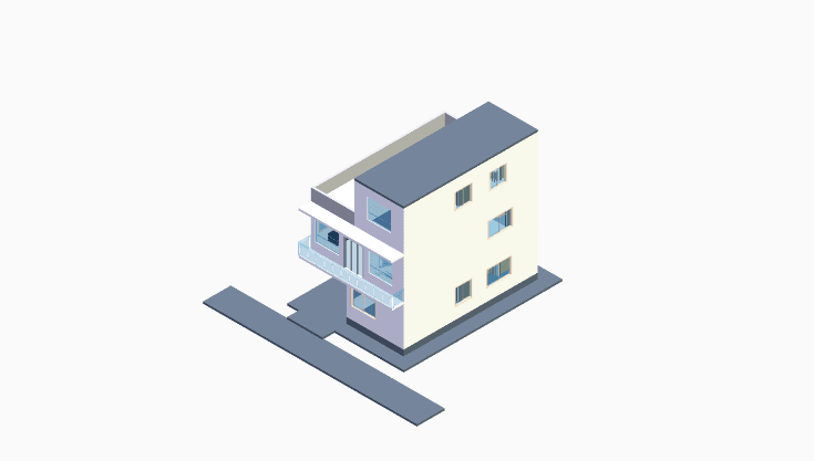 30x60 | East Facing 3D model rendering