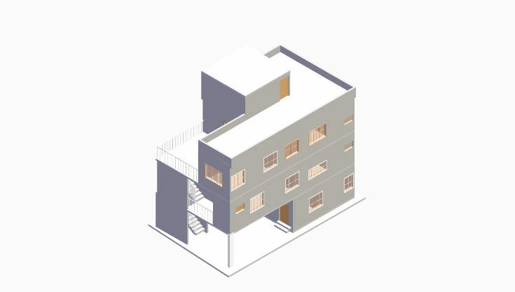 30x50 | East Facing 3D model rendering