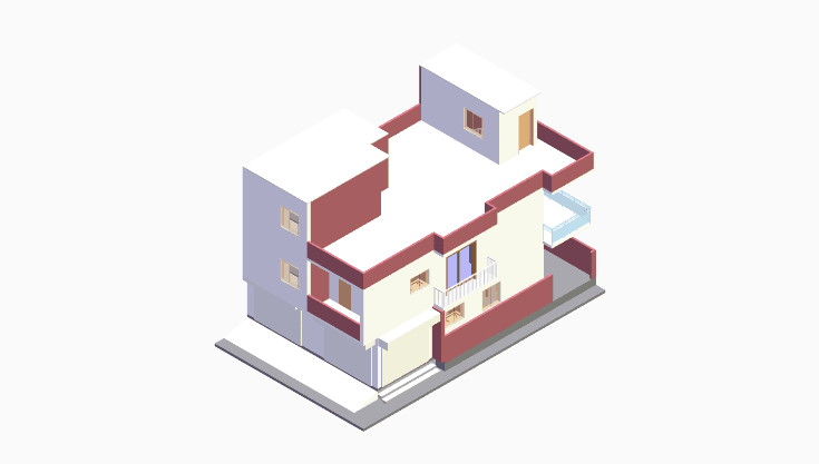 30x50 | East, South Facing 3D model rendering
