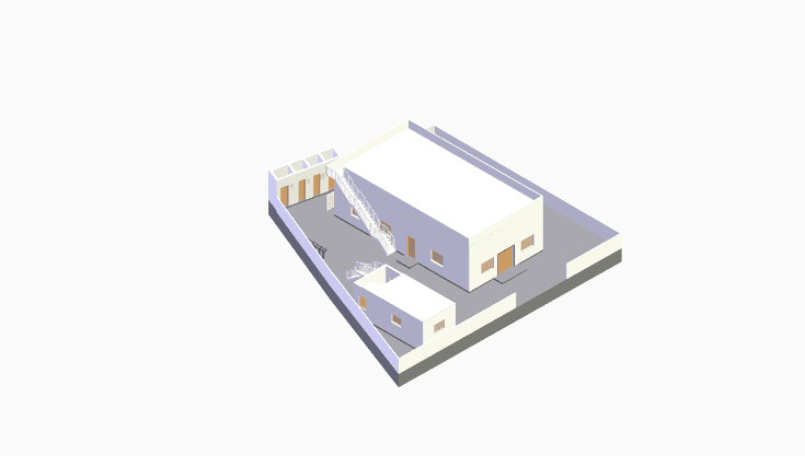 50x80 | East Facing 3D model rendering