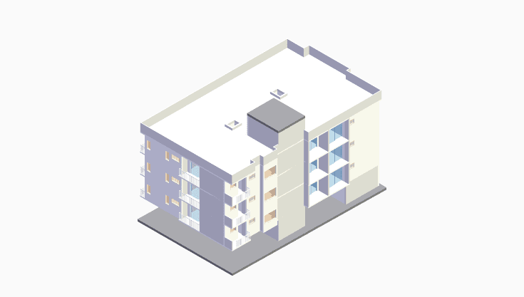 50x80 | South Facing 3D model rendering
